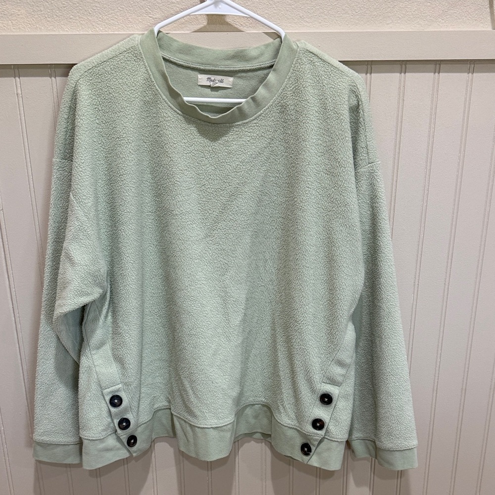Madewell Sage Green Knit Top